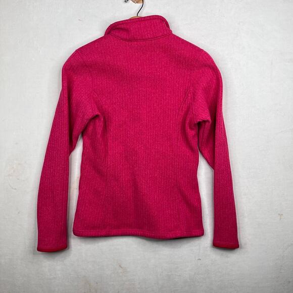 Patagonia women’s medium middle layer, half zip jacket in fuschia pink  - Picture 2 of 8